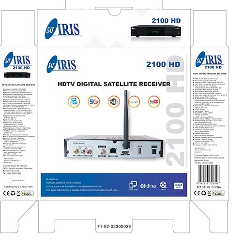 Receptor Satélite IRIS 2100