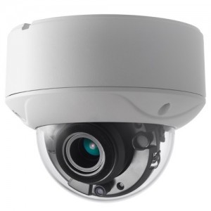 Cámara domo TVI, 8Mpx Ultra Low Light, 2.8-12mm, IR 80mts. IP67, blanca